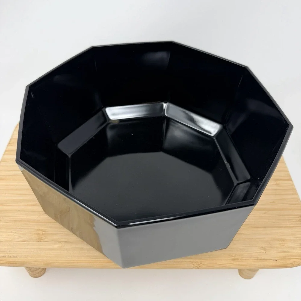 Vintage ARCOROC France Octime Black Serving Large 9